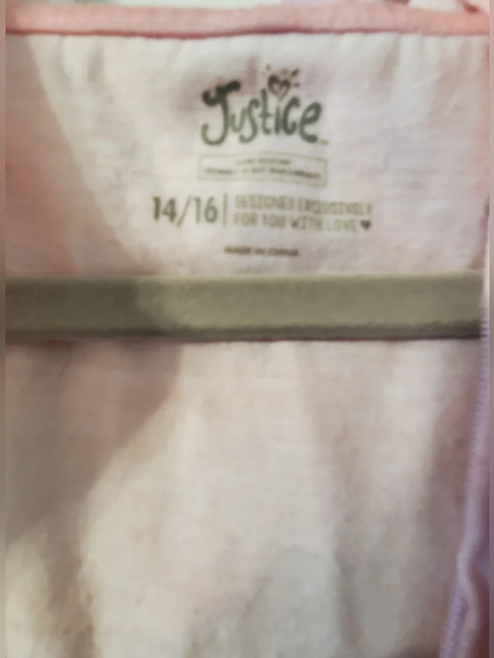 Justice Girls  Pink & Peach Tie-Dye Hooded One-Piece Pajama